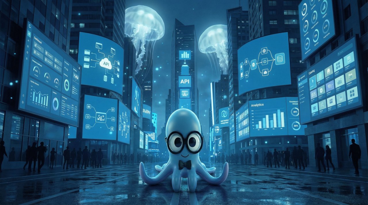 Vurbie octopus at TimeSquare